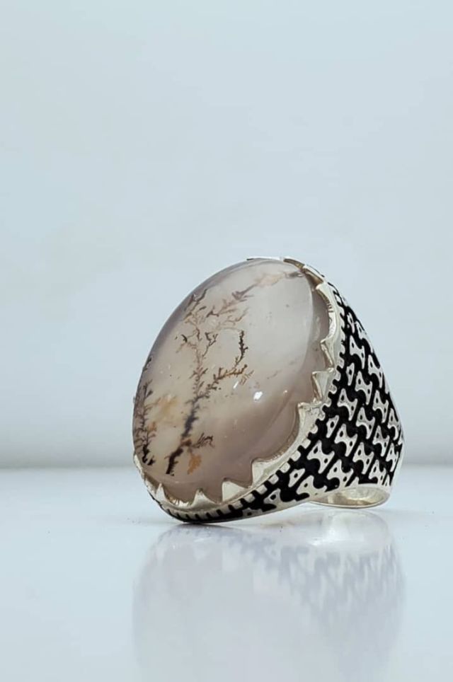خاتم فضة عقيق يماني